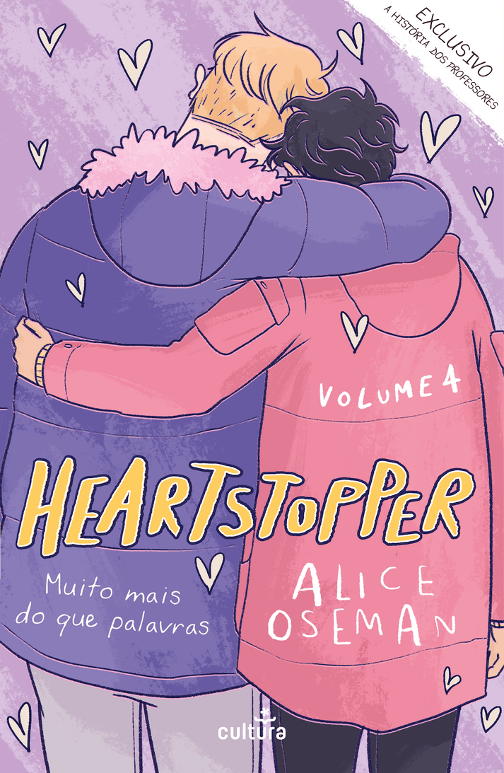 Capa de Heartstopper — Volume 4 — Muito Mais do Que Palavras